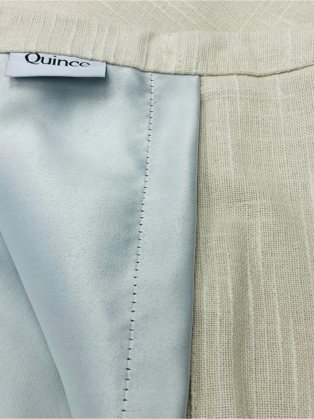 QUINCE Set Of 2 48x84 Cotton Slub Room Darkening Curtains Natural 0121